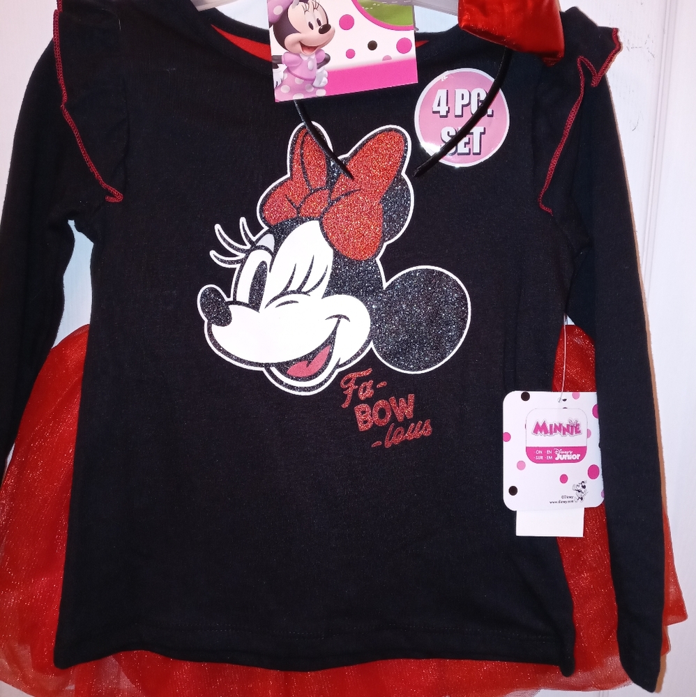 Minnie mouse Fabulous 4pc 2t set